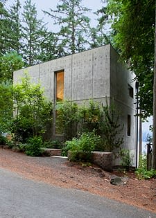 Hansen Road House, Exterior, Concrete