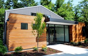 Granero Office Building, Exterior View, Entry
