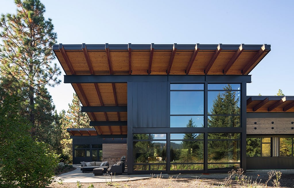 Tumble Creek Residence, Exterior, Front View Zoomed In