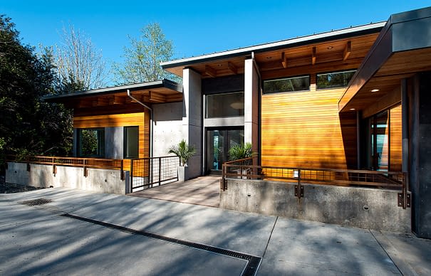 Hillside House, Exterior, Entry