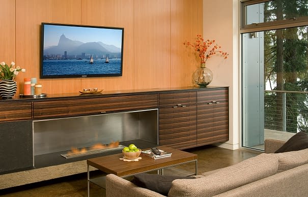 Hansen Road House, Interior, Living Room