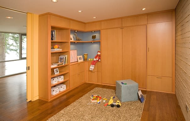 Hansen Road House, Interior, Convertible Bedroom