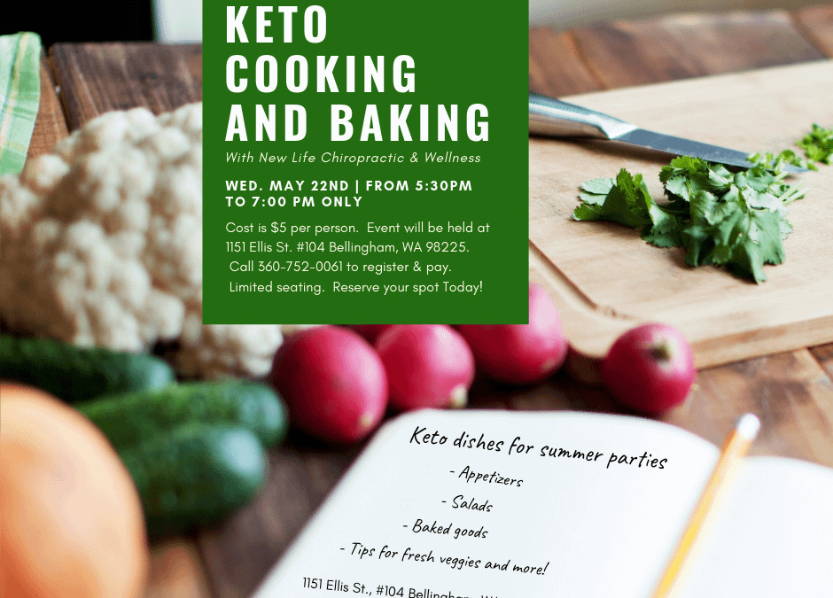 Keto Summer Cooking & Baking – Wed. May 22nd, 2019