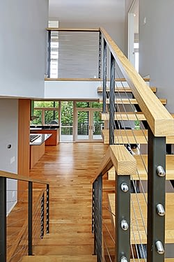 Phinney Ridge Residence, Interior, Stair view
