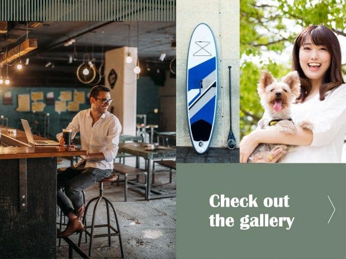 Montage of images representing the photo gallery