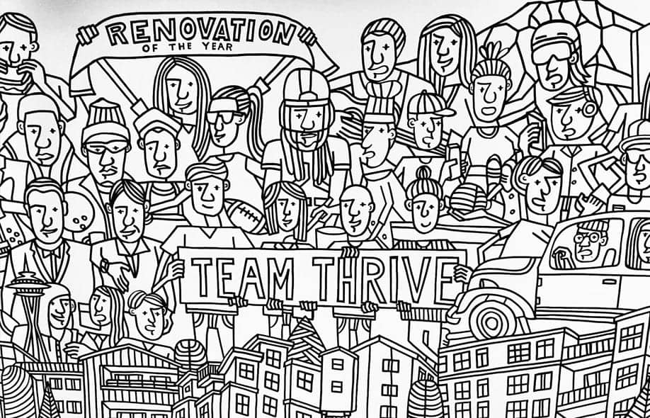 Team Thrive mural